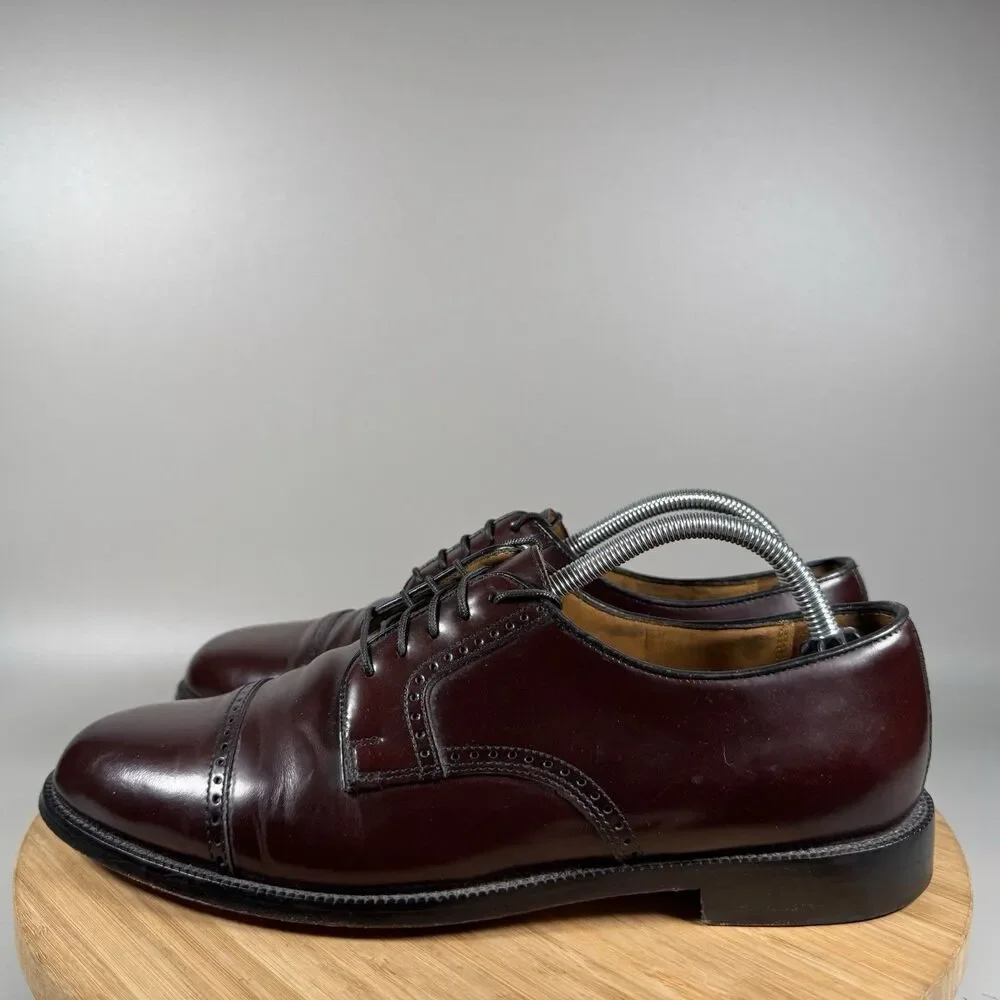 Cole Haan Cap Toe‎ Brown Oxford Dress Shoe Men's Size 10 M Lace Up